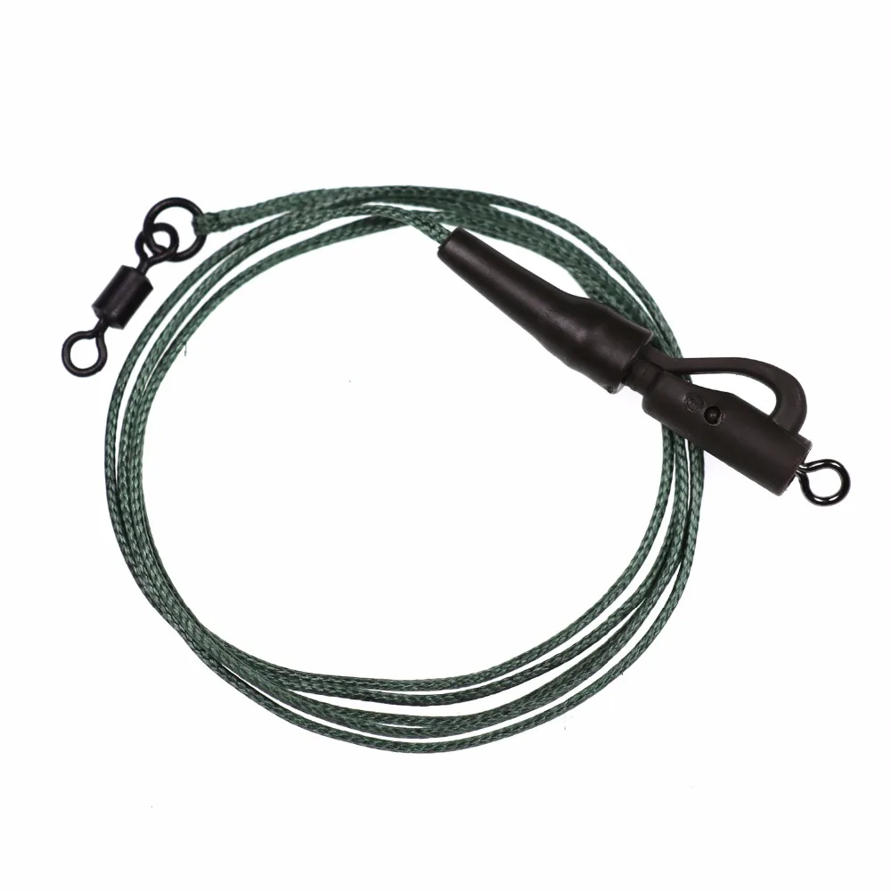 Bimoo-1 pieza Readymade Carp Fishing Chod Rig, juego de aparejos terminales para pesca de carpa, Clip de seguridad, helicóptero, eslabón giratorio, líder - imagen 4