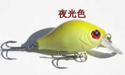 Señuelo de pesca 5,5 cm 8g cebo con manivela señuelos artificiales duros Wobblers luminosos pesca de día noche que brilla en la oscuridad captura de lubina 1 pieza en oferta - imagen 4