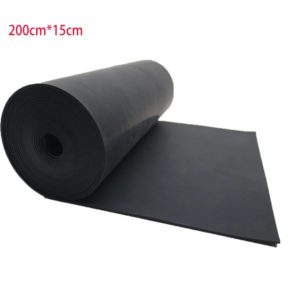 Correa de tirachinas negra antifrío de 2 metros, repuesto de 200cm * 15cm * 1mm, banda de goma plana para tirachinas, se puede usar en frío, ya sea - imagen 2