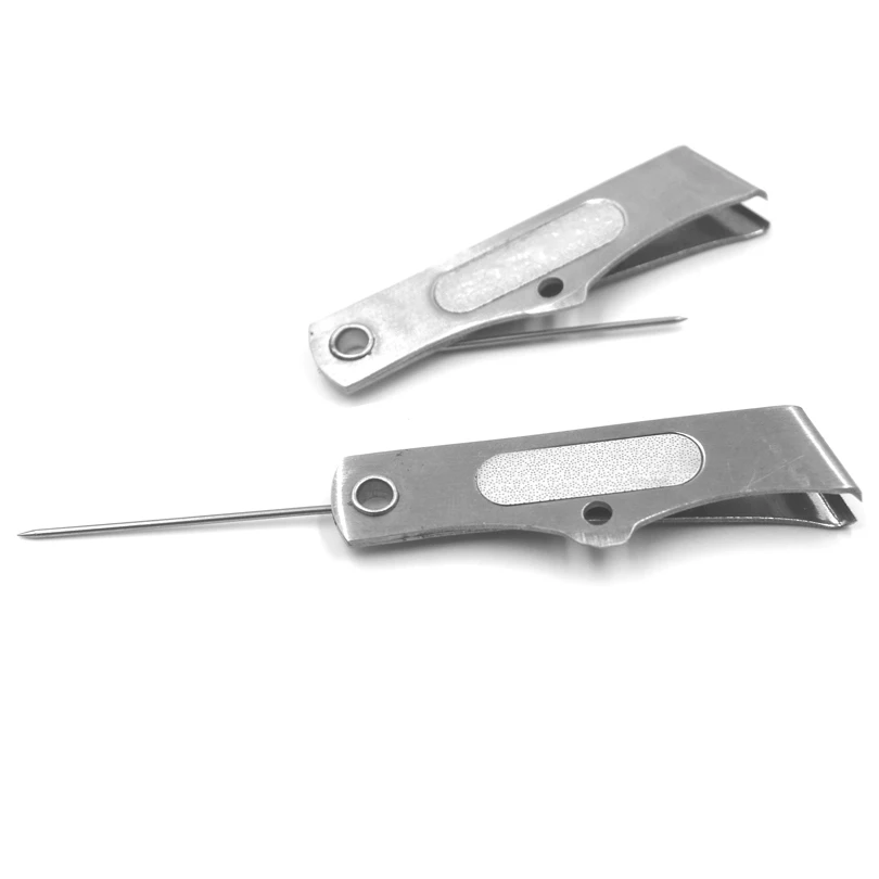 MNFT 1 Uds 3 en 1 cortador de hilo de pescar de acero inoxidable tijeras de pesca con mosca gancho limpiador de ojos ganchos sacapuntas herramienta de aparejos - imagen 3