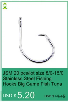 Ganchos de atún de pescado de gran caza