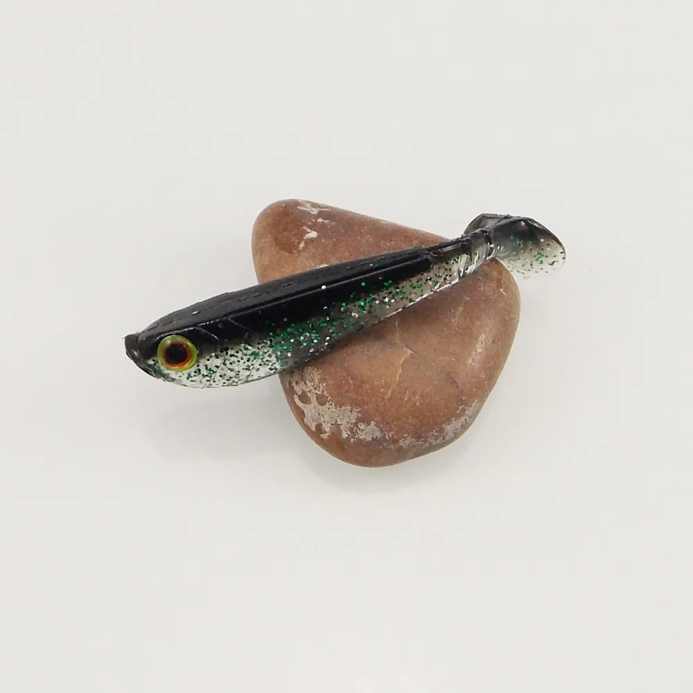 KESFISHING-Señuelos de Pesca de silicona blanda, cebo Artificial, ojo 3D, 10 piezas, 6,2 cm - imagen 2