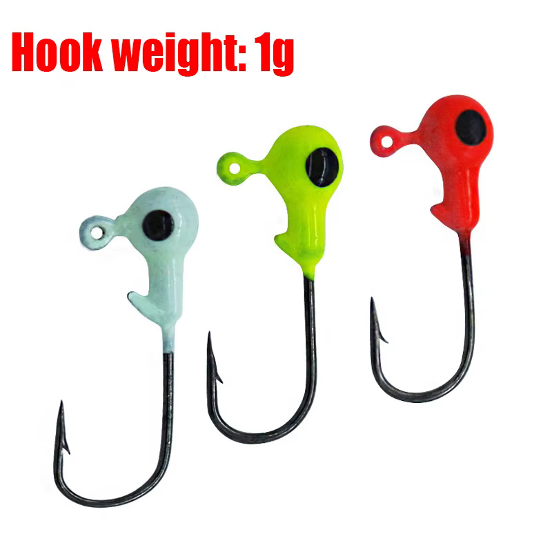 Jigs de plomo con swimbait silicona 10 colores para bass y carpa - imagen 5