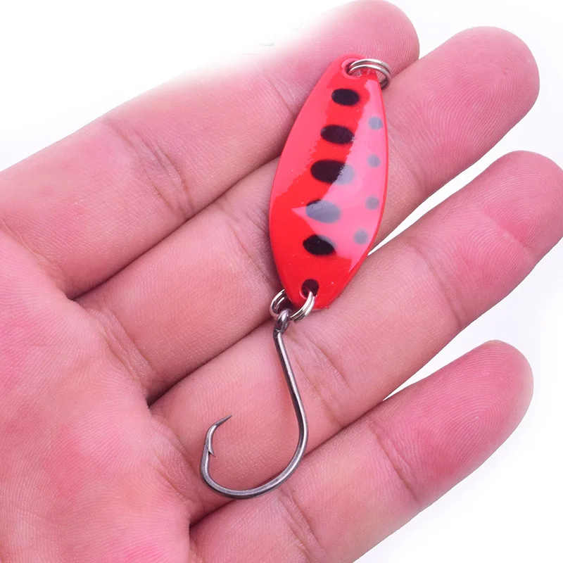 Señuelos de Pesca duros de 4cm y 6,3g, cebos con un solo gancho, lentejuelas, 10 colores, FA-406 de cebo articulado de Metal, 10 unids/lote - imagen 3