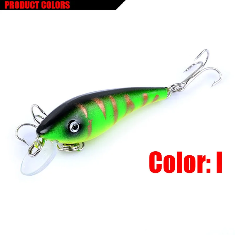 Señuelo de Pesca flotante de manivela, cebo duro Artificial Wobblers Crankbait, señuelos de pececillos, aparejos de Pesca, 5,8 cm, 4,5g, 1 ud. - imagen 5