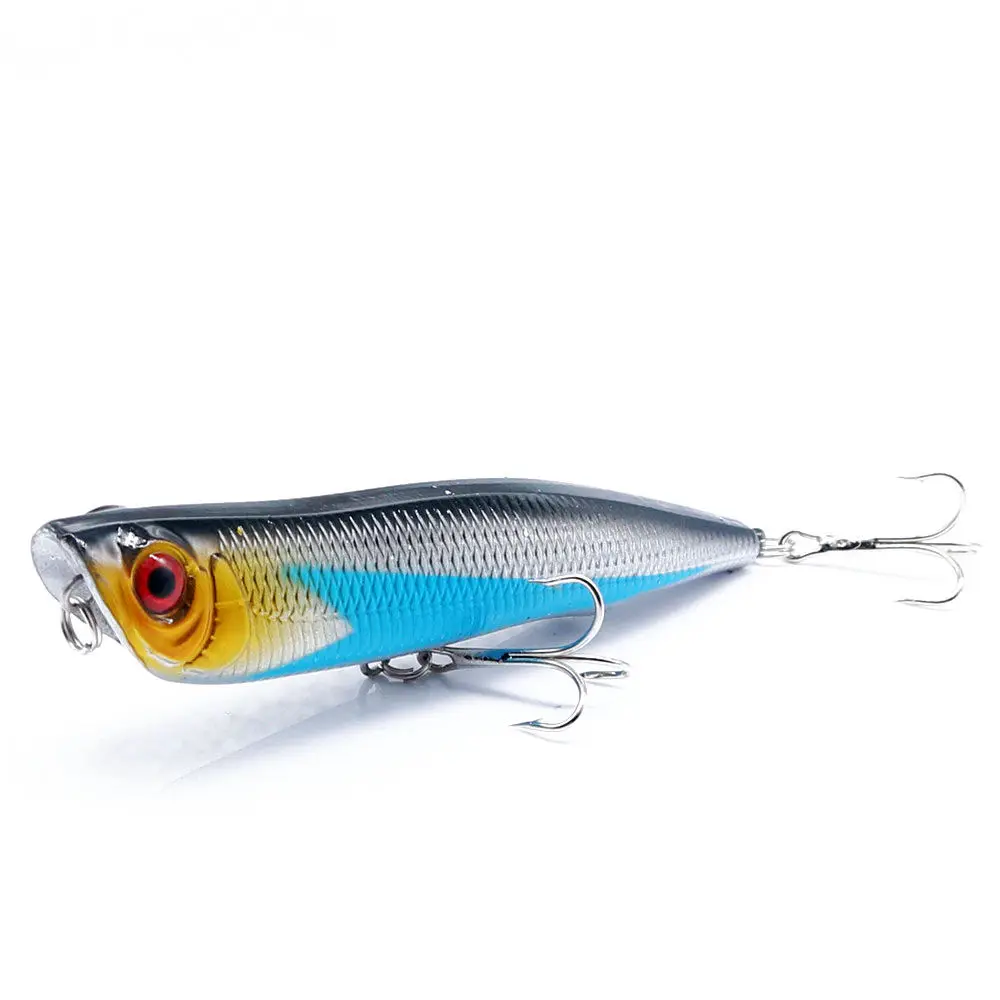 1 lápiz de la PC Wobblers Señuelos de Pesca 10,5 cm 15,7g cebos duros artificiales Lucio Isca carpa cebo de pesca crankbait con 4 # anzuelos - imagen 2