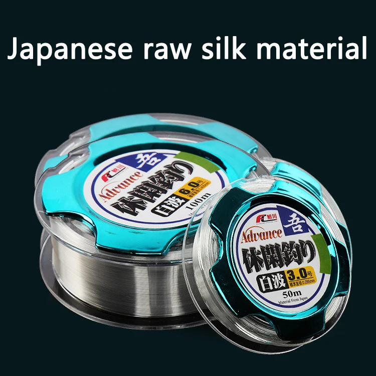 Sedal de pesca de nailon fuerte, hilo de pescar de 50m/100m, monofilamento transparente, resistente al desgaste, carpe, Mosca de mar, accesorios de pesca 30 - imagen 2