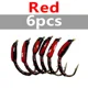 6PCS Red