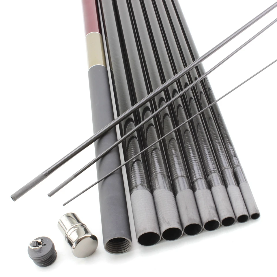 ¡Promoción! Caña de pescar telescópica para carpa, caña de pescar de fibra de carbono, de mano, 3,6 m-7,2 m, aparejos de pesca gratis de 1-3 puntas - imagen 4
