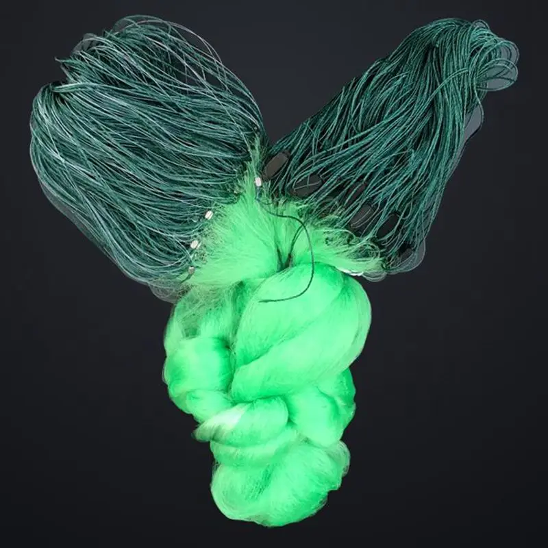 Red de pesca de 3 capas con monofilamento, red de enmalle con flotador para deportes al aire libre, trampa para peces, equipo de pesca - imagen 2