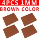 4pcs brown
