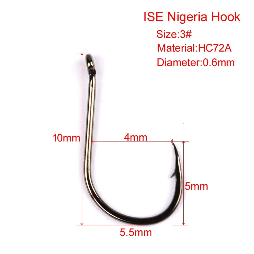 20 unids/lote anzuelo suave para insectos con anzuelo de pescado con púas, anzuelo individual a granel, anzuelo de púas grande, accesorios de pesca con cebo suave - imagen 2