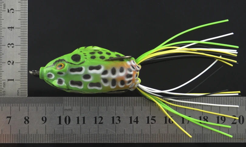 MNFT-señuelo de pesca de rana con rayos de agua dulce, anzuelos, cebo Artificial suave, realista, 6cm, Swimbait, Crankbait, aparejos de pesca, 8 Uds. - imagen 5