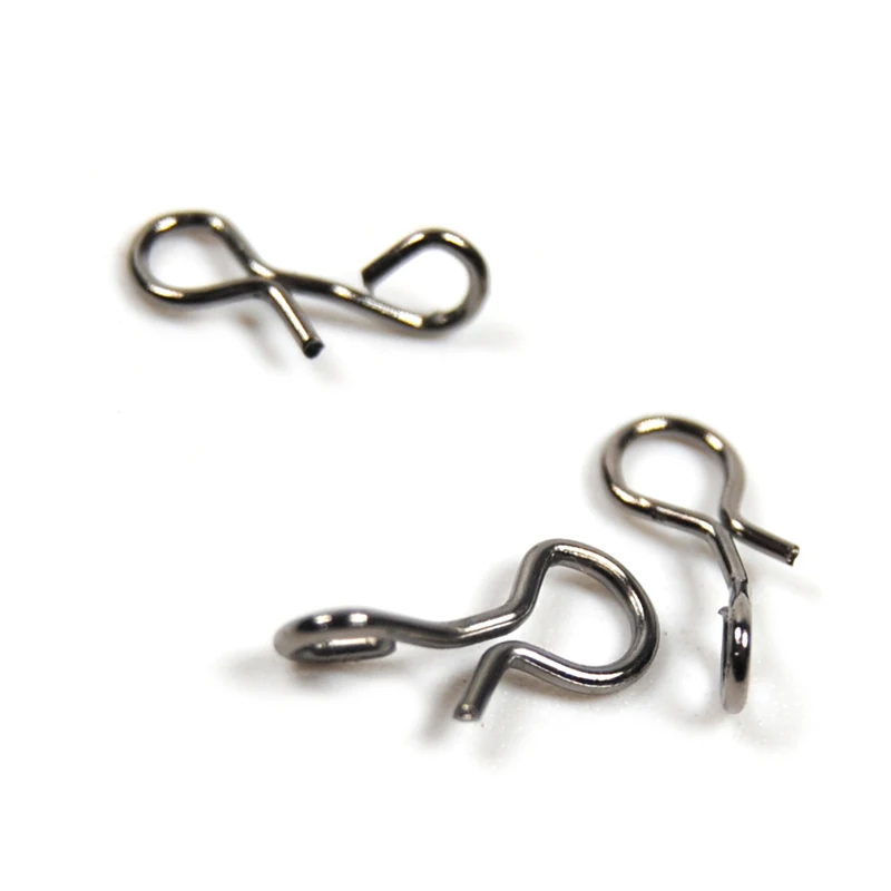 Señuelos de pesca con mosca de acero de alto carbono, 100 piezas, cambio rápido, conexión a broches, accesorios de pesca - imagen 3