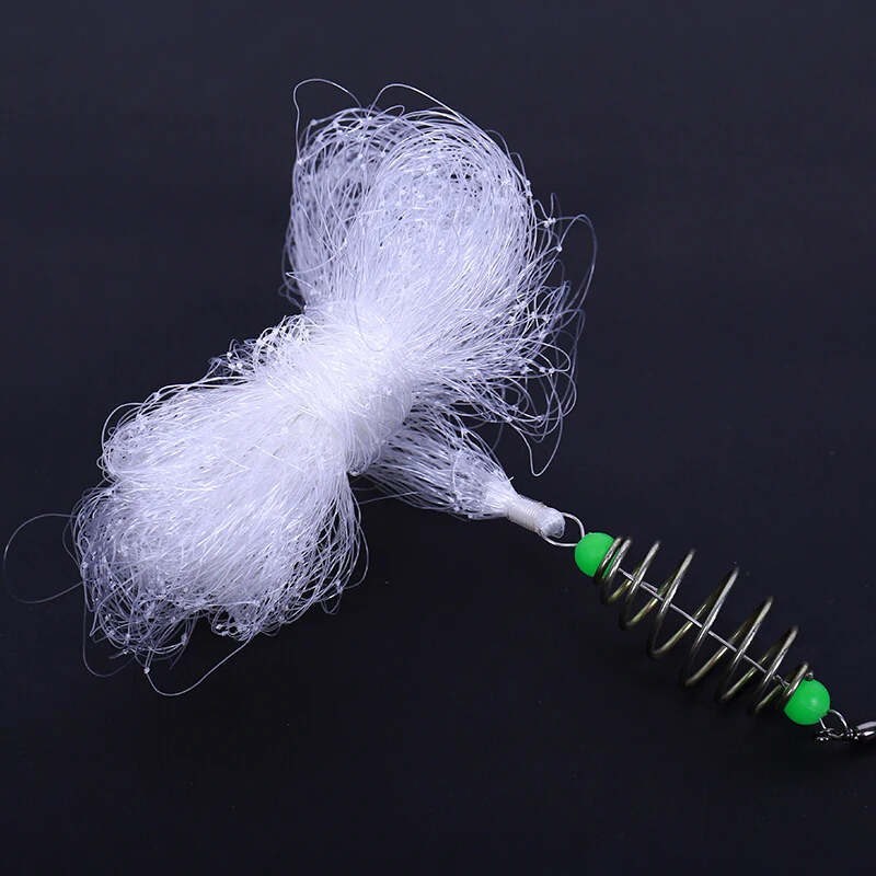 Red de pesca con resorte de cobre duradero, malla con cuentas luminosas, aparejos de pesca nocturna, B109, 4 Uds./lote - imagen 3