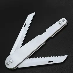 Cuchillo Plegable Acero Inoxidable Pesca con Cuerda Seguridad 10M