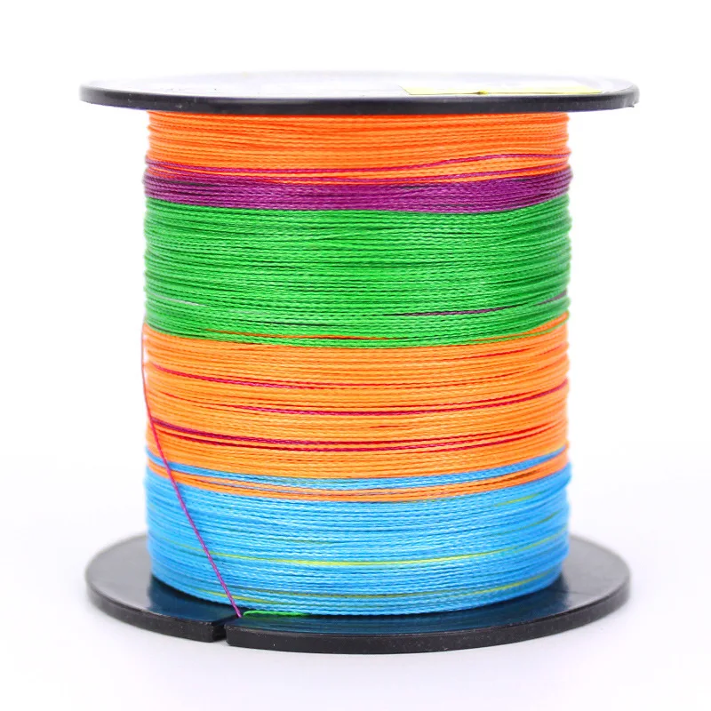 Línea de pesca trenzada, 4 cables trenzados, 100m, línea de PE, señuelo oceánico colorido, fundición larga 1,0-8,0 #   Línea - imagen 2