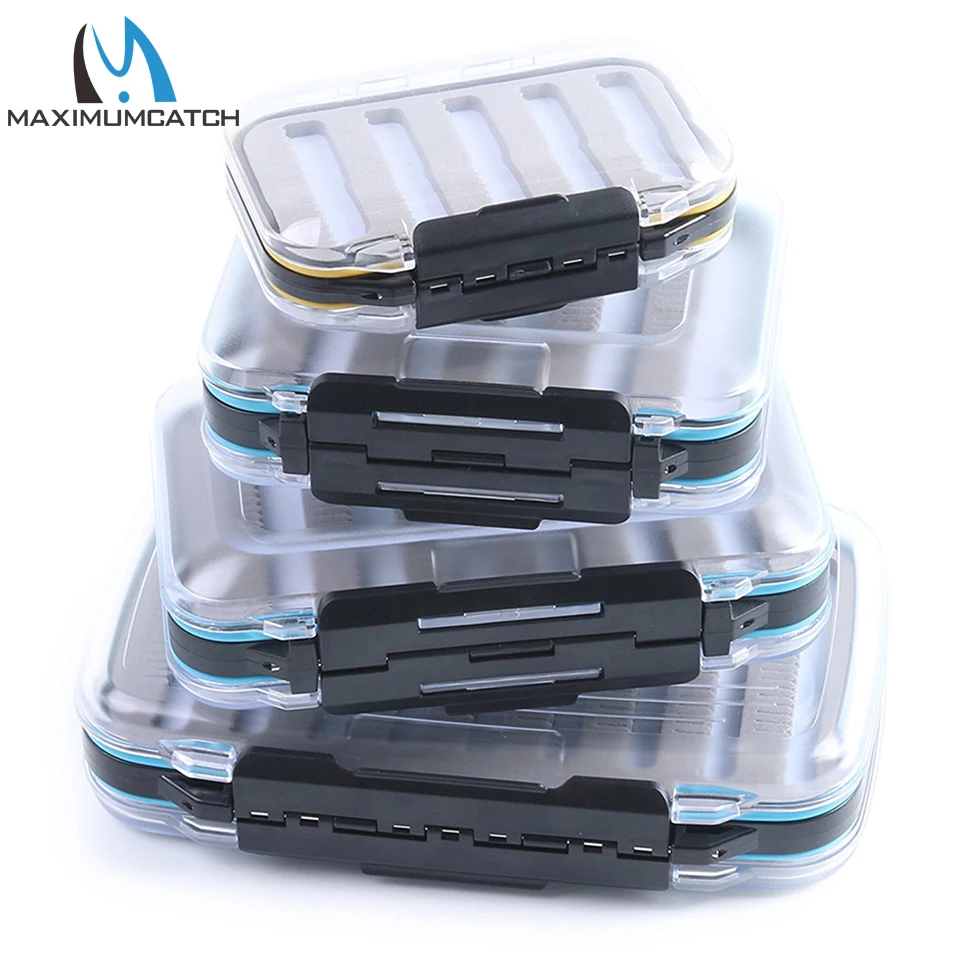 Maximumcatch-caja de mosca impermeable, espuma con hendidura, alta densidad, 4 tamaños, caja de aparejos de pesca con mosca - imagen 5