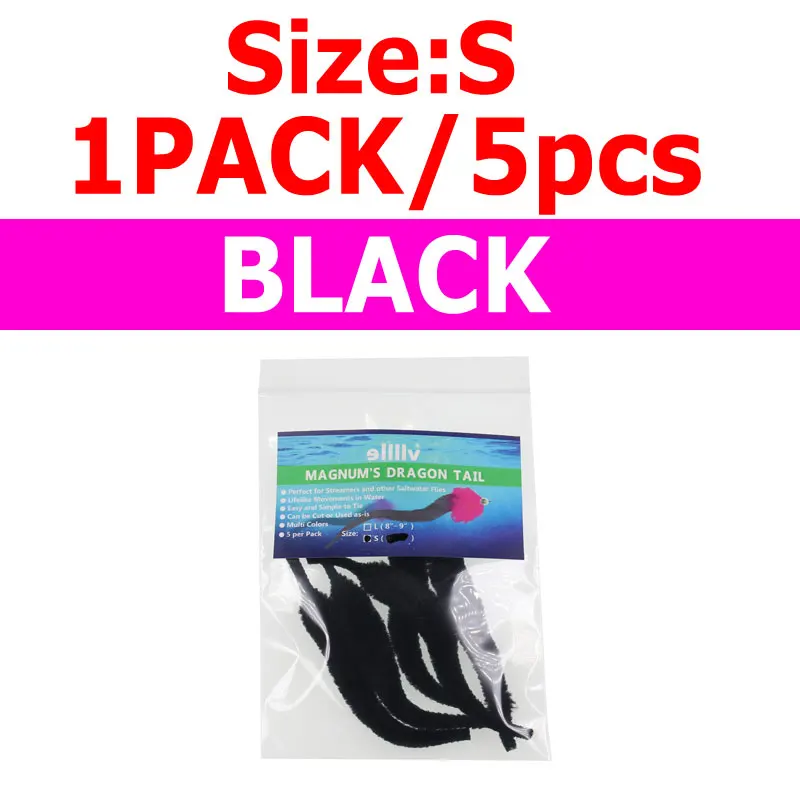 5pcs black