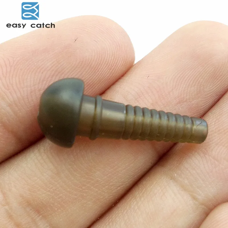 Easy Catch-fundas de seguridad para Clips de plomo, aparejos de pesca de carpa de goma, plástico térmico, 2,4 cm, 20 Uds. - imagen 3