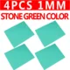 4pcs stone green