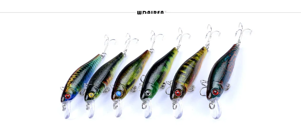Señuelo de pesca WDAIREN Minnow 8,5 cm vista lateral