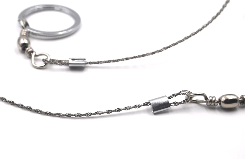 MNFT-Sierra Universal portátil para pesca al aire libre, herramienta de sierra de alambre para conservador de vida de acampada, acero inoxidable, 1 Uds. - imagen 4