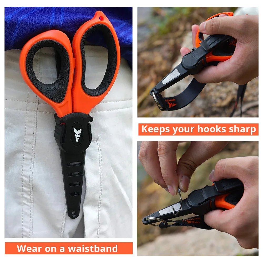 KastKing-Tijeras de línea de pesca trenzadas de acero inoxidable 3CR13, cortador, alicate multifuncional, herramienta de pesca, 420 - imagen 4