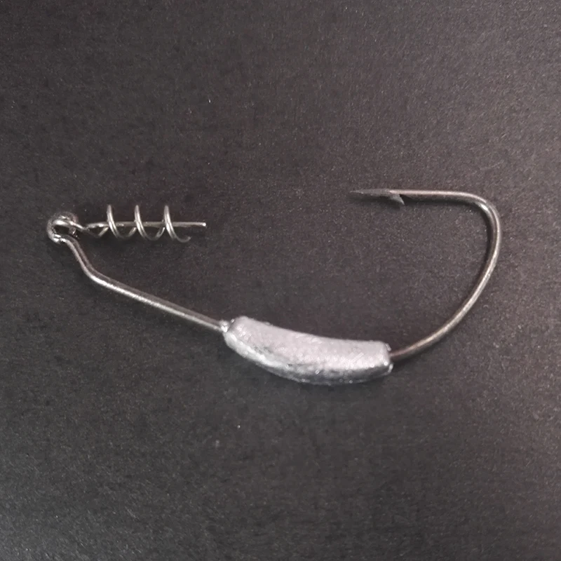 Nuevo 50 unids/lote, alfileres de centrado de anzuelo de pesca en espiral, cebo de pesca con resorte de acero, bloqueo de manivela para señuelo suave, accesorios de pesca, aparejos - imagen 4