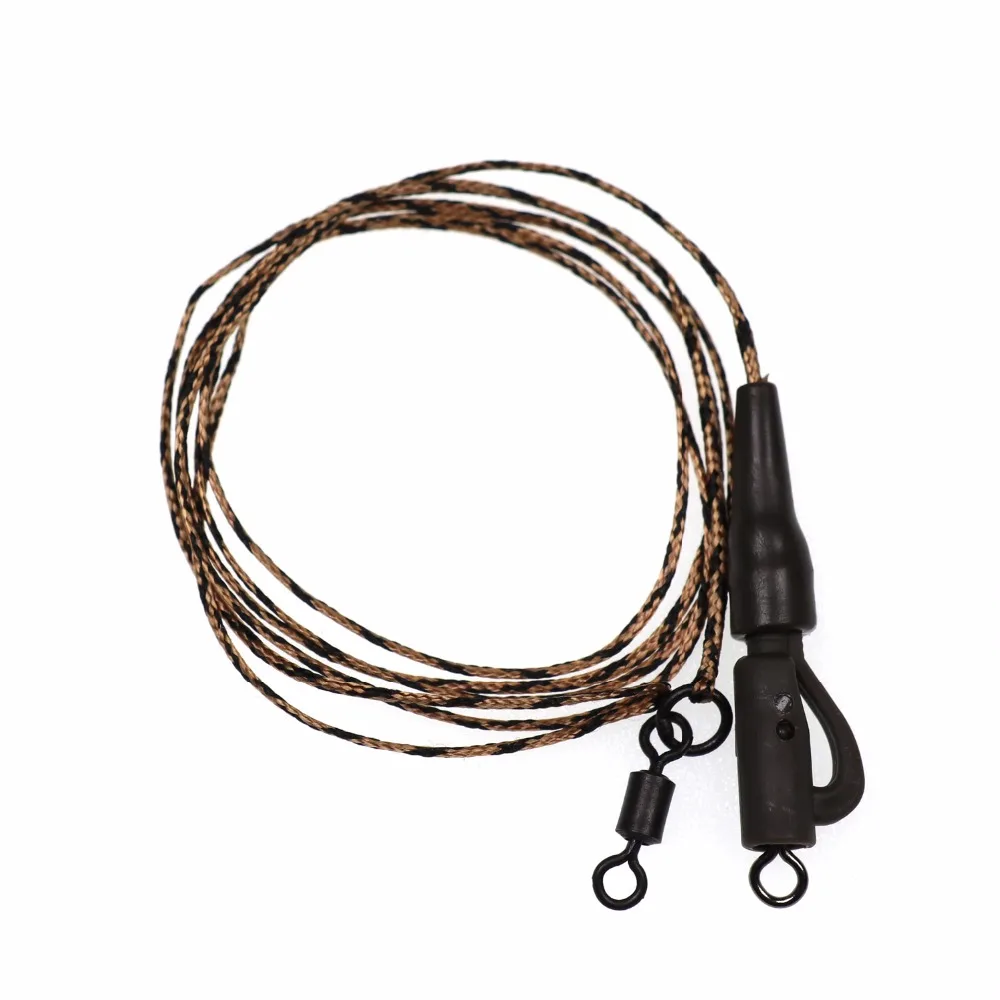 Bimoo-1 pieza Readymade Carp Fishing Chod Rig, juego de aparejos terminales para pesca de carpa, Clip de seguridad, helicóptero, eslabón giratorio, líder - imagen 5