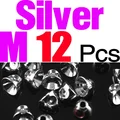 12pcs Silver M