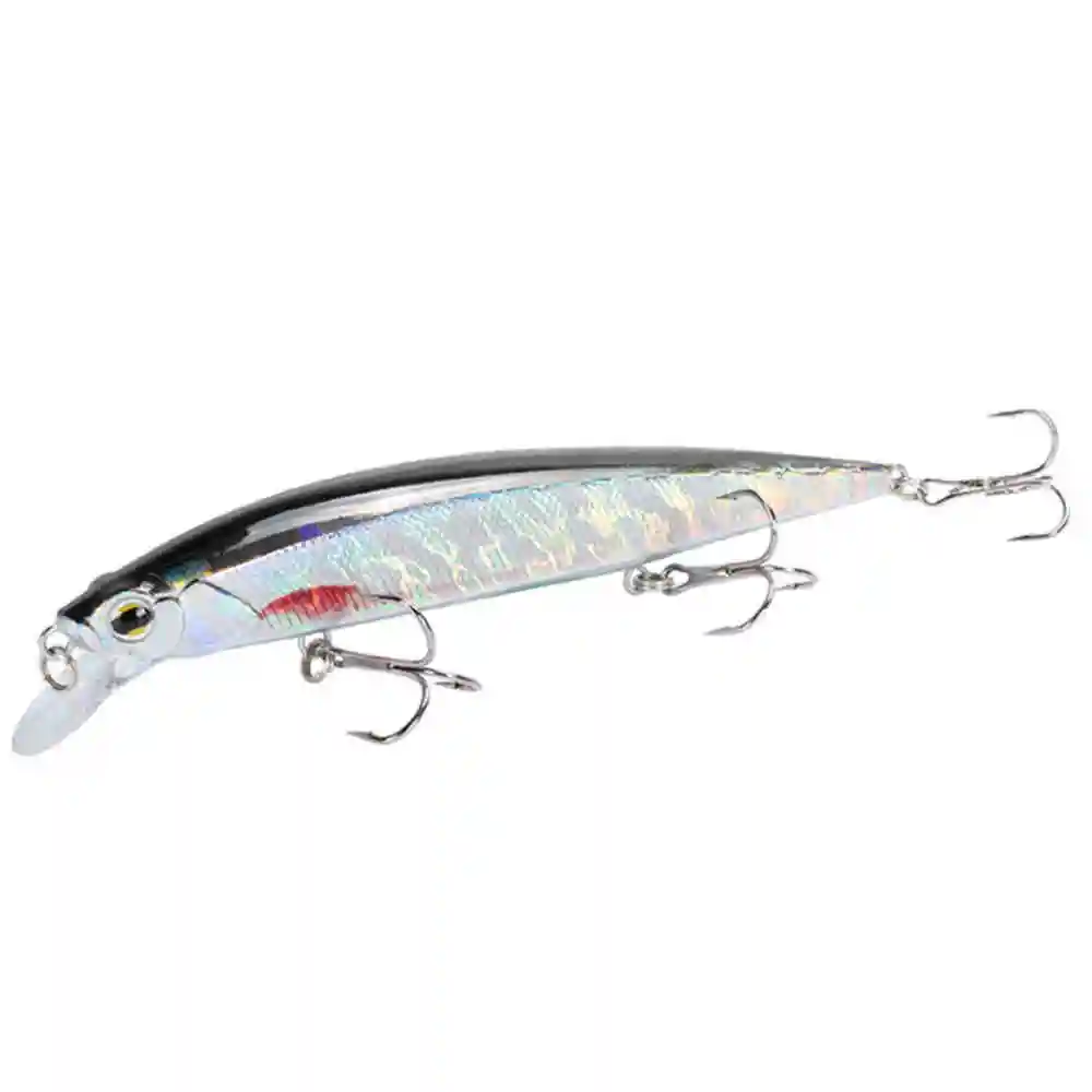 Señuelo de pesca de pececillos, cebo duro Artificial flotante, ojos 3D, Crankbait, pesca de curricán, Peche, carpa, aparejos, 14cm, 18,6g, 1 ud. - imagen 5