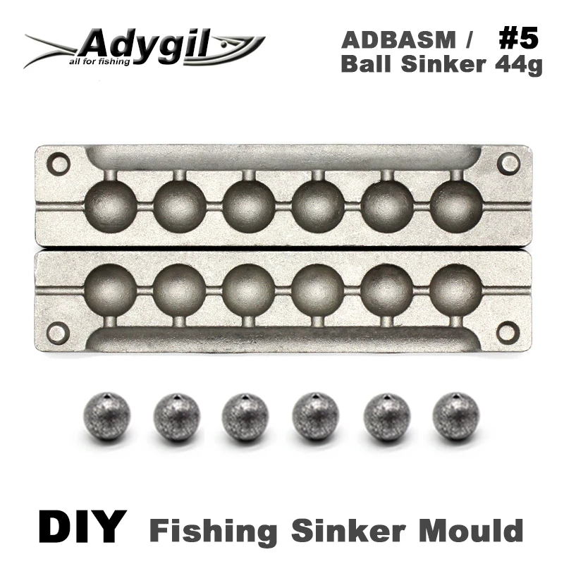 Molde de plomo Adygil ADBASM para bolas chumbada de pesca - imagen 2