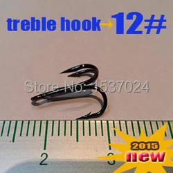 Anzuelos triples 12# de carbono para pesca marina