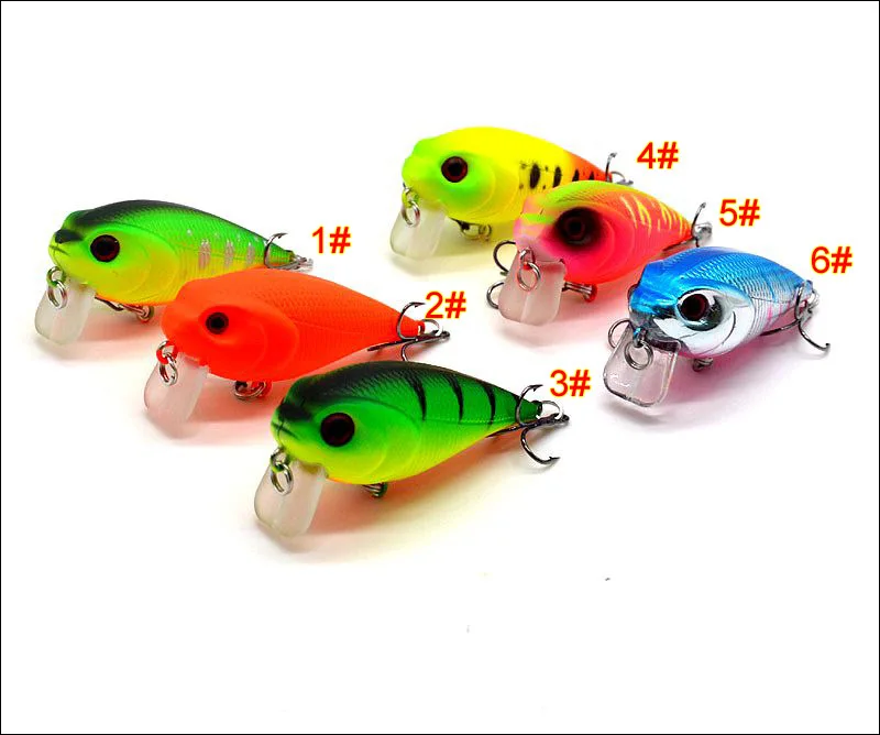 Señuelos artificiales de pescado gordo pequeño, tablero de lengua corta de 9g/5,5 cm, cebo de manivela para pesca, captura de mar, roca, 1 pieza en oferta - imagen 4