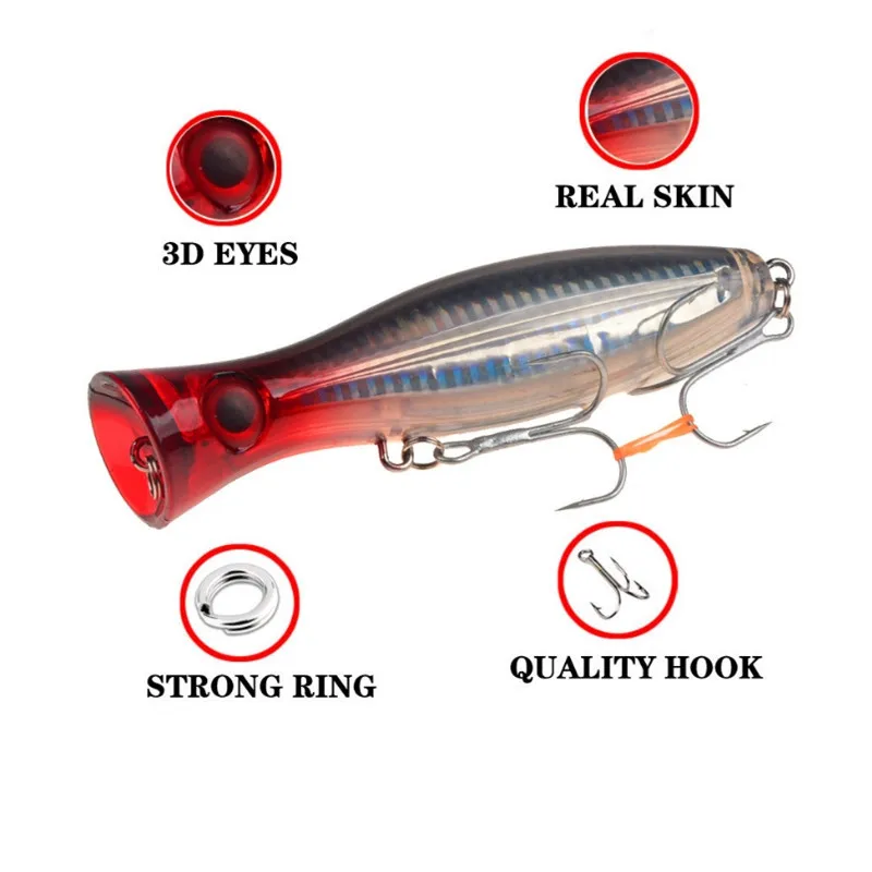 Señuelo de Pesca Crankbait Iscas, Wobblers artificiales ABS, cebo duro, carpa, Lucio, aparejos de Pesca, 12cm, 40g, 1 ud. - imagen 5