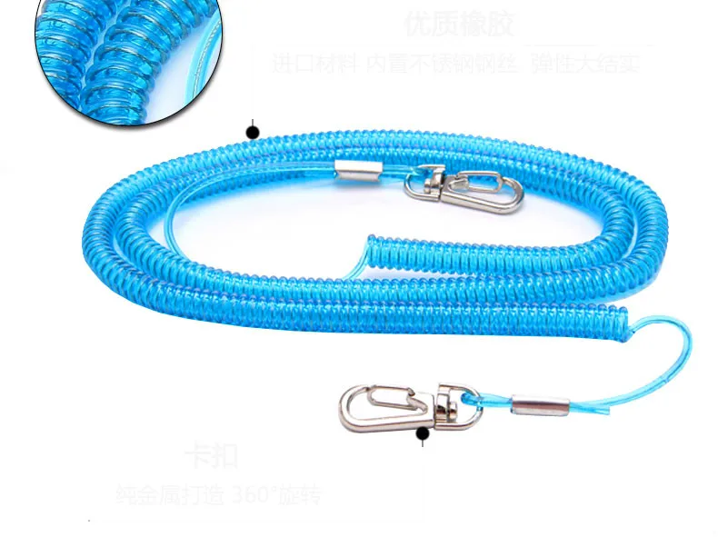 Cable telescópico de pesca perdida, cuerda de pesca de Metal de alta elasticidad, Protector de caña de pescar - imagen 4