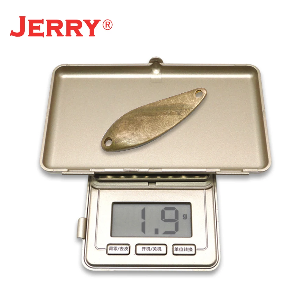Jerry-Micro cucharas de pesca de latón, cebo Artificial de Metal para agua dulce, 1,8g, 2,4g - imagen 4