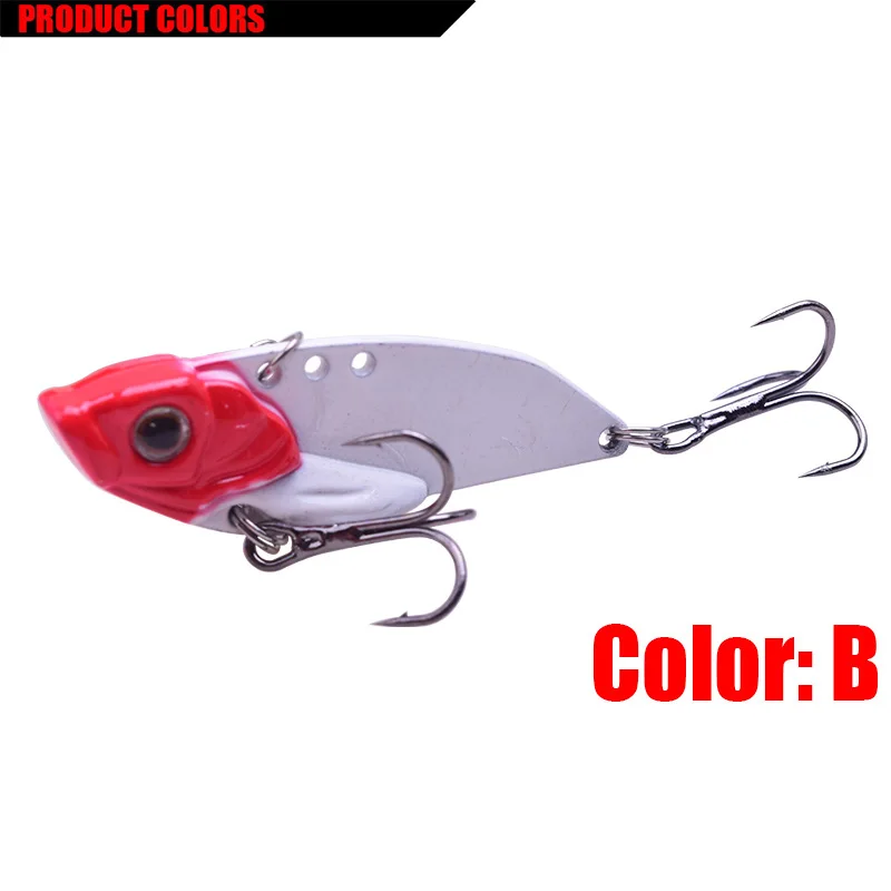 WDAIREN-señuelo de pesca VIB de Metal, 48mm, 9,5g, Wobblers de pesca en hielo de invierno, cebo que se hunde, Crankbait, cebo giratorio con vibración - imagen 5