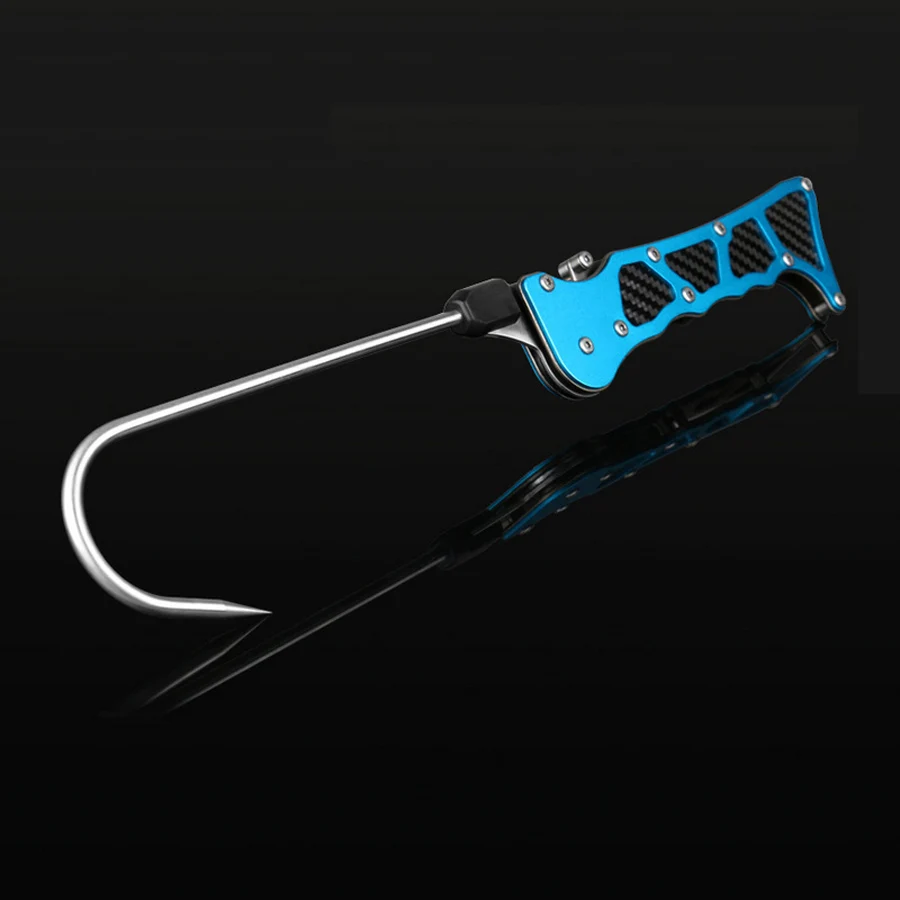 Foldable Outdoor Fish Grip Portable Telescopic Sea Fishing Gaff Stainless Steel Lip Spear Hook Gripper Tackle Accessory Tools T4 - imagen 3