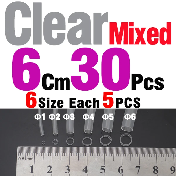 30Pcs Clear Mixed