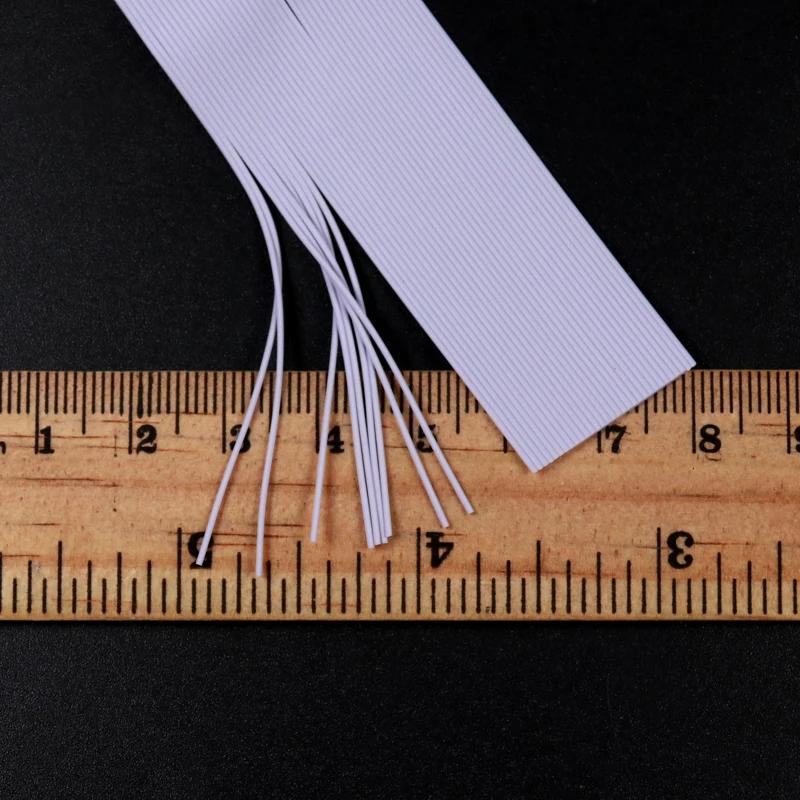 4 unids/bolsa 15cm Micro cuerda de goma blanca pesca atado de moscas patas de goma Popper Material de atado de moscas - imagen 2