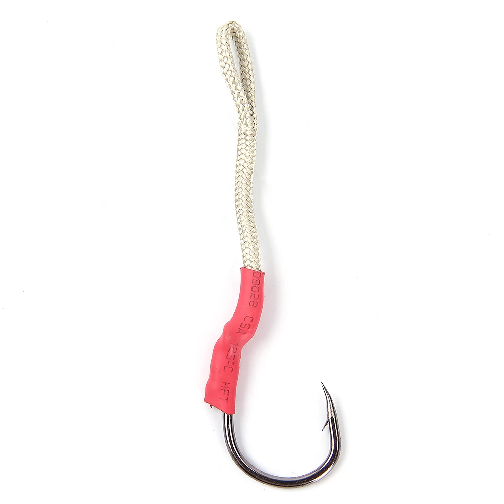 NGB 2PCS Anzuelo de pesca en el mar Assist 5/0 # -12/0 #   Accesorios de pesca con anzuelo de cabeza de plantilla de atún de acero inoxidable - imagen 3