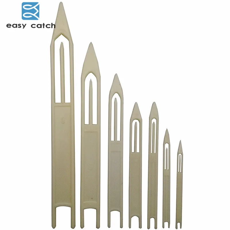 Easy Catch red de pesca de plástico, Lanzadera de aguja de reparación, 7 tamaños, red de reparación blanca, Lanzadera de aguja, accesorios de pesca, 10 Uds. - imagen 3