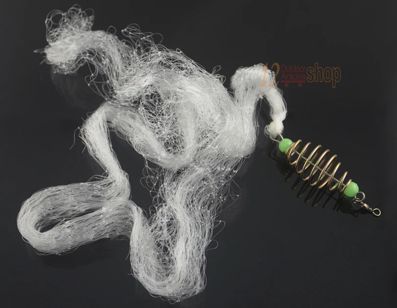 MNFT 6 unids/lote, nuevo diseño, aparejo de red de pesca con jaula de cebo de resorte, aparejo de pesca sin anzuelo, señuelo de innovación, aparejos de pesca al por mayor - imagen 2