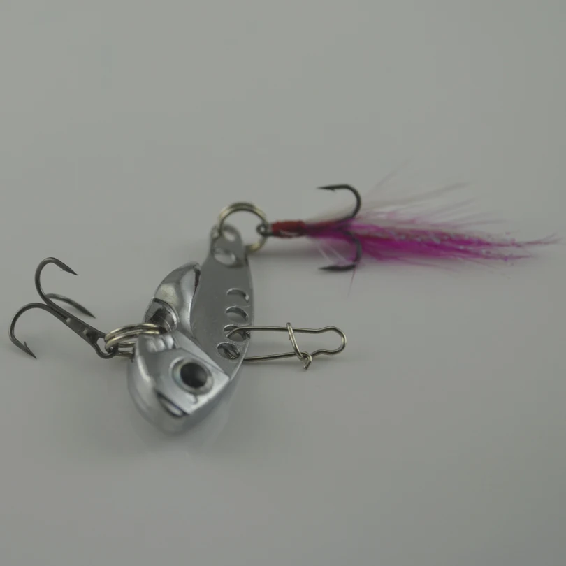 MNFT 2 unids/pack VIB 7,5G aleación de Zinc duro pesca carretera subseñuelo VIB cebo con agudos 2 ganchos opciones de colores plateados y dorados - imagen 3