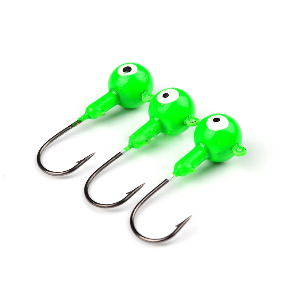 Anzuelo de pesca con cabeza de plomo, 1G-10G, colores mezclados, Jigging, cebo, aparejos B4, 15 unids/lote - imagen 3