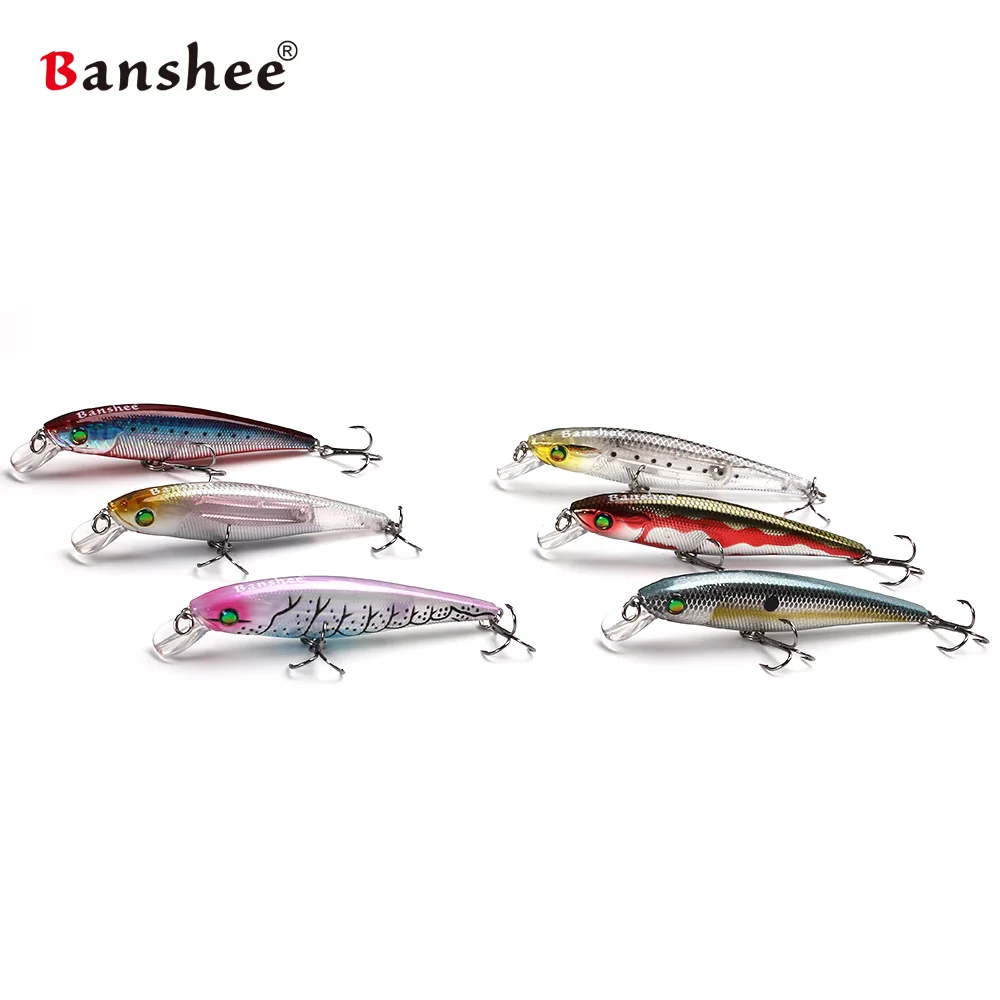 Banshee-señuelo de pesca flotante mnw35 de 90mm y 10g, sonajero, sonido poco profundo, cebo Artificial duro, Jerkbait, 6 unids/lote - imagen 3