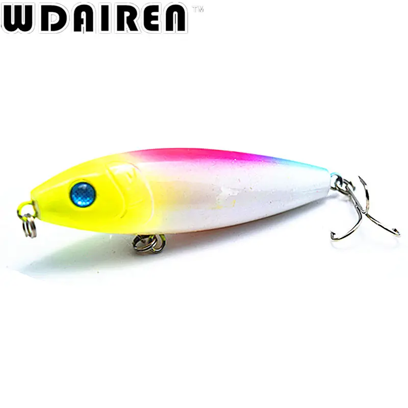 Señuelo de manivela Popper para Pesca, cebo duro de 8cm y 12g, aparejos de Pesca 6 #, anzuelos Crankbait NE-327, 1 ud. - imagen 5