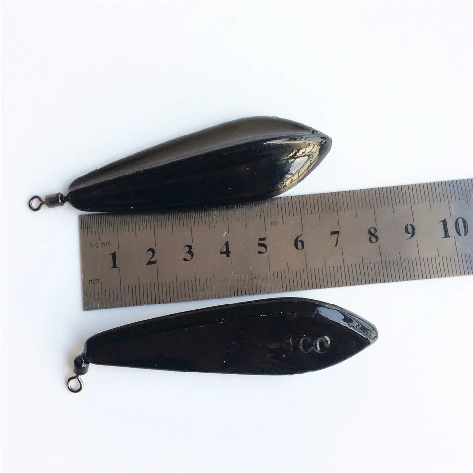 Swolfy-PESAS de plomo para pesca, accesorios de plomo, tamaño 50g/60g/80g/100g/120g/140g, 360 grados, lote de 4 unidades - imagen 5